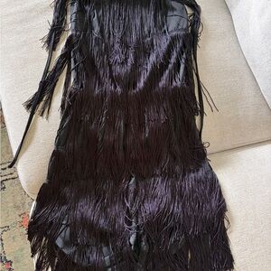 Black Fringe Dress